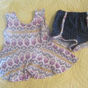 Ricrac & Ruffles Short set